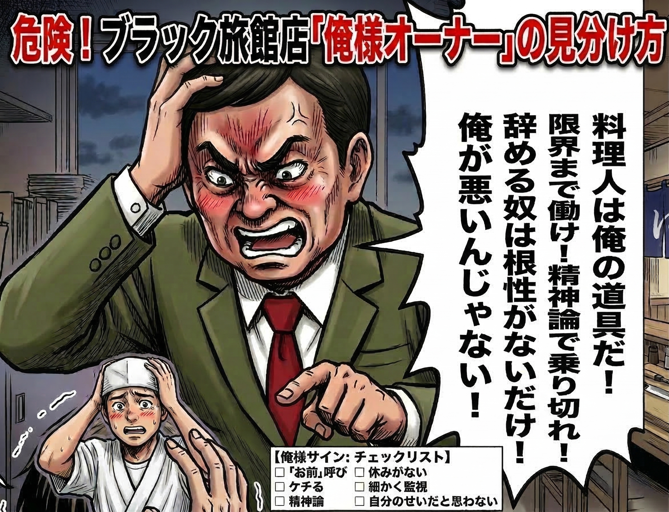 「俺様」オーナーは避けろ！