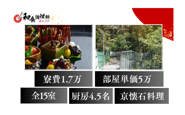 【和食三番手】箱根・世界に誇る懐石で勝負｜賞与・社員旅行有！