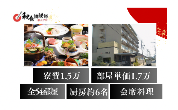 【和食調理師】【中堅】/社員寮有・生活しやすい環境/鳥取の海が見える宿