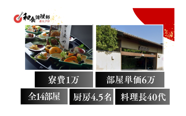 【和食調理師】【若手】鹿児島の高級宿/ボーナスあり