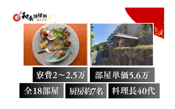 【和食調理師】【二番手】箱根│おこもり旅館